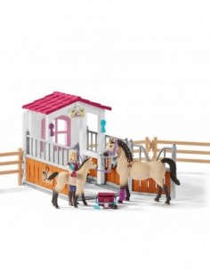 Schleich Box avec chevaux